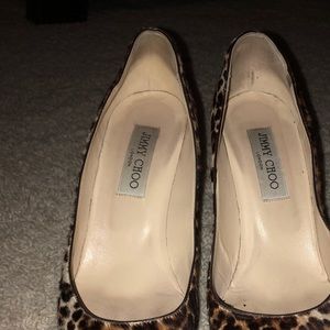 Jimmy Choo leopard print heels